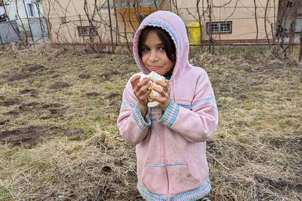 Enjoying Roasted Smores